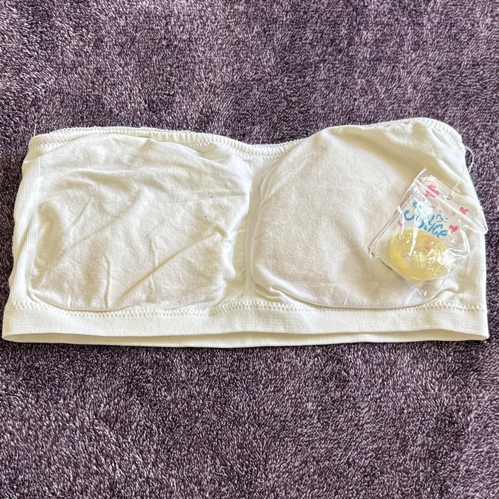 Justice Oh-So-Soft White Every-Wear Bra